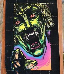 1975 Dynamic Velvet Blacklight Poster Monster Vampire Zombie Demon Creature