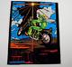 1975 Dynamic Velvet Blacklight Poster Sky Rider Evel Knievel Motorcycle 20x16
