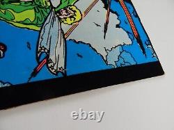 1975 Dynamic Velvet Blacklight Poster Sky Rider Evel Knievel Motorcycle 20x16