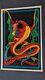 1978 Aa Sales Velva Print Pp-479 Flaming Serpent Blacklight Poster! 23x35