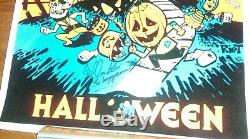 1978 John Carpenter's Halloween blacklight poster signed Michael Myers