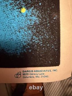 1978 Mighty Mouse Terrytoons Blacklight Fabric Poster 35x23 Dargis #3261