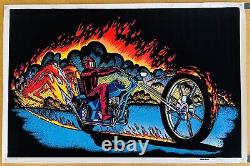 1978 Vintage CHOPPER PP-483 VELVA-PRINT Black Light POSTER 23 x 35 AA Sales Inc