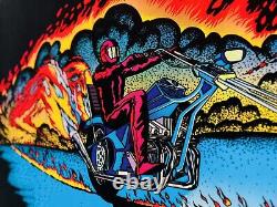 1978 Vintage CHOPPER PP-483 VELVA-PRINT Black Light POSTER 23 x 35 AA Sales Inc