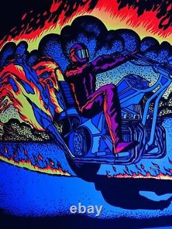 1978 Vintage CHOPPER PP-483 VELVA-PRINT Black Light POSTER 23 x 35 AA Sales Inc