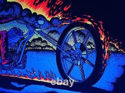 1978 Vintage CHOPPER PP-483 VELVA-PRINT Black Light POSTER 23 x 35 AA Sales Inc