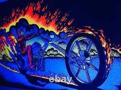 1978 Vintage CHOPPER PP-483 VELVA-PRINT Black Light POSTER 23 x 35 AA Sales Inc