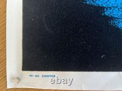 1978 Vintage CHOPPER PP-483 VELVA-PRINT Black Light POSTER 23 x 35 AA Sales Inc