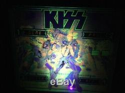 1979 Kiss Pinball Original Black Light Felt Poster Super Rare