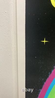 1980 Funky Enterprises Inc Rainbow Black Light Poster 930 New NOS 23x34