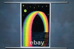 1980 Rainbow Blacklight Poster Funky Enterprises New York Gorgeous Sparkles