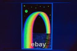 1980 Rainbow Blacklight Poster Funky Enterprises New York Gorgeous Sparkles