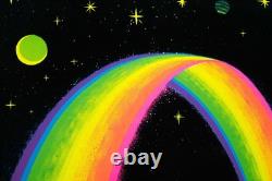 1980 Rainbow Blacklight Poster Funky Enterprises New York Gorgeous Sparkles