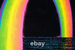 1980 Rainbow Blacklight Poster Funky Enterprises New York Gorgeous Sparkles