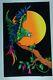 1980 Vintage Blacklight Poster Parrot Exotic Macaw Rare Flocked Aa Sales