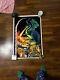 1980 Vintage Dragon Blacklight Velvet Poster Nm
