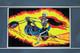 1980 Wheels Of Fire Motorcycle Blacklight Poster Scorpio Posters Inc. 35 X 23