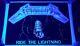 1980's Original Flocked Metallica Ride The Lightning Blacklight Poster 23x35