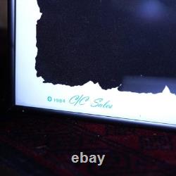1980's blacklight poster HEAVY METAL GUITARIST vintage garage collection America