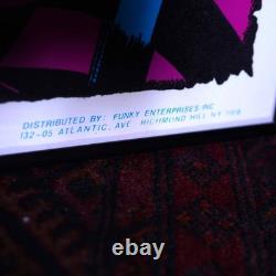 1980's blacklight poster HEAVY METAL GUITARIST vintage garage collection America
