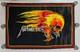1994 Metallica 855 Skull Pusshead Flocked Black Light 35 X 23 Vintage Poster