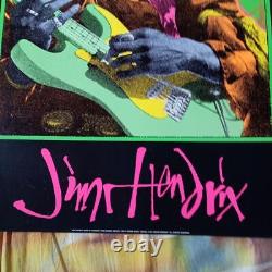 1995 Jimi Hendrix Psychedelic Poster Blacklight Phillips