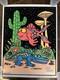 1996 Joey Mars Hand Signed Paleon Felt Black Light Poster Velvet 23 X 30 In Rare