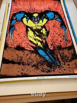 1996 Marvel Wolverine #405 Blacklight Poster 23''x35'' Beautiful Bright Colors