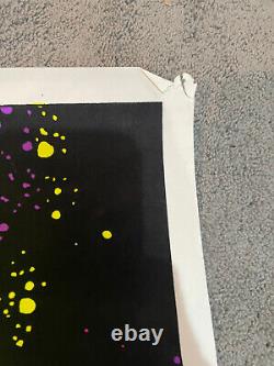 1996 VINTAGE SPIDER-MAN VELVET BLACKLIGHT POSTER Marvel #403 RARE 23 x 35