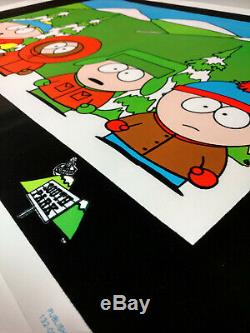 1998 South Park Comedy Central Poster Glow Blacklight VINTAGE RARE DISCONTINUED