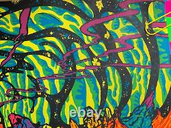 2000 LIGHT YEARS AWAY 1970 THIRD EYE BLACKLIGHT POSTER By MICHAEL RHODES #230