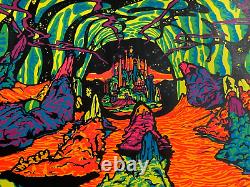 2000 LIGHT YEARS AWAY 1970 THIRD EYE BLACKLIGHT POSTER By MICHAEL RHODES #230