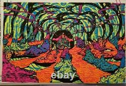 2000 LIGHT YEARS FROM HOME 1970 VINTAGE BLACKLIGHT POSTER By THIRD EYE -NICE