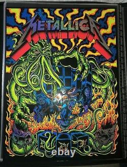 2020 Metallica Ktulu Rise Blacklight Sparkle Foil Poster # 45/50 Dirty Donny