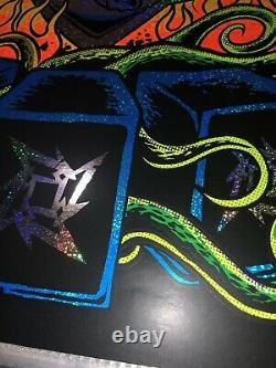 2020 Metallica Ktulu Rise Blacklight Sparkle Foil Poster # 45/50 Dirty Donny