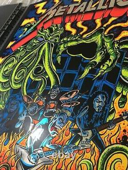 2020 Metallica Ktulu Rise Blacklight Sparkle Foil Poster # 45/50 Dirty Donny