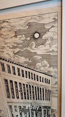 22.5. X 33 Vintage Original Houston Black Light & Poster Those We're The Days