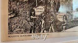 22.5. X 33 Vintage Original Houston Black Light & Poster Those We're The Days