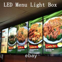 24X33 Backlit Restaurant LED Light Box Advertising Menu Display Poster Frame