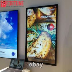 24x33 Basic Poster & Picture Frame Restaurant Led Light Box Menual Display