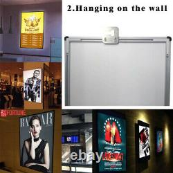 24x33 Basic Poster & Picture Frame Restaurant Led Light Box Menual Display