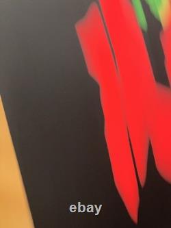 2 Original Vintage Poster Neon eros 69 sex pro Arts Black Light Head Shop 21x17