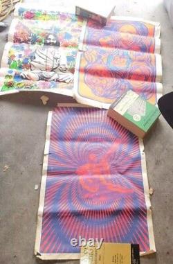 3 Vintage Blacklight Posters Lot Of 3
