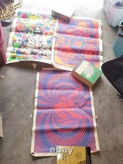 3 Vintage Blacklight Posters Lot Of 3