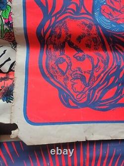 3 Vintage Blacklight Posters Lot Of 3