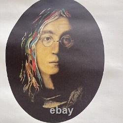 #40 1981 The Beatles John Lennon Record Store Promo Poster 25 X 19