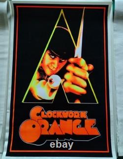 #5050 Clockwork Orange 23 X 35 (flocked) Black Light Poster