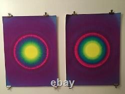 60s 70s Synthetic Trips XL SUNBURST Posters Vintage RARE! Hippie CALI Love TRIP