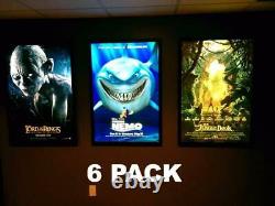 6-Pack of our World Famous LED Light Box Glowbox Poster Frames