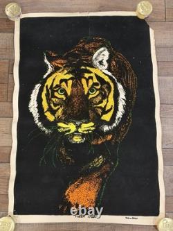 (6) Vintage Blacklight Psychedelic Poster LOT -THIRD EYE-HOUSTON- HIP- INSANITY